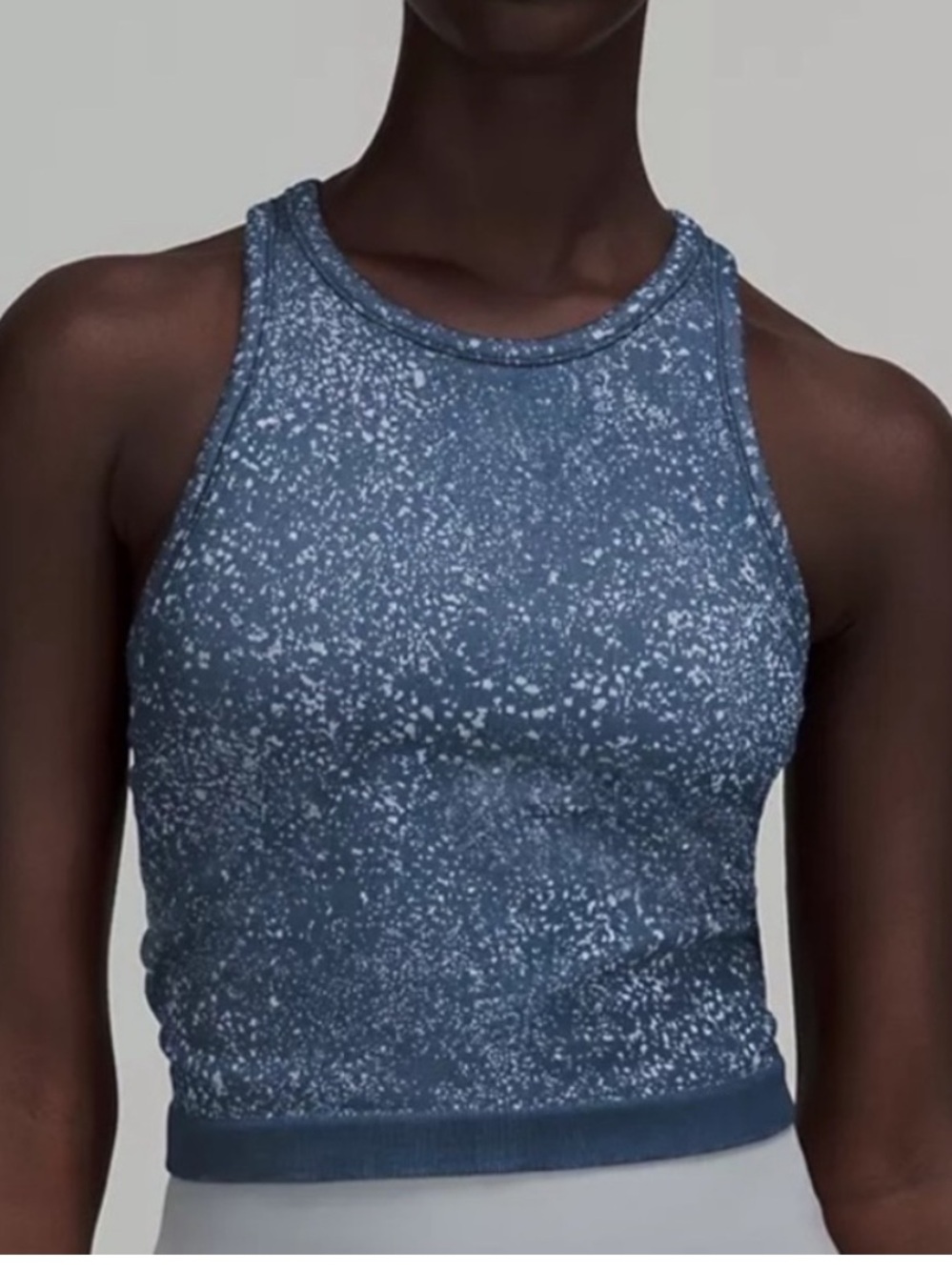 Lululemon ebb to street cropped racerback tank
